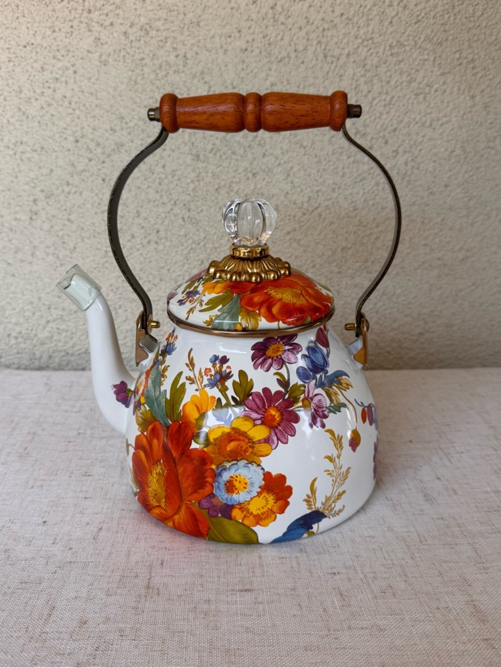 MacKenzie-Childs Flower Market Tea Kettle